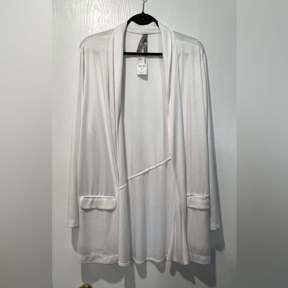 White cardigan